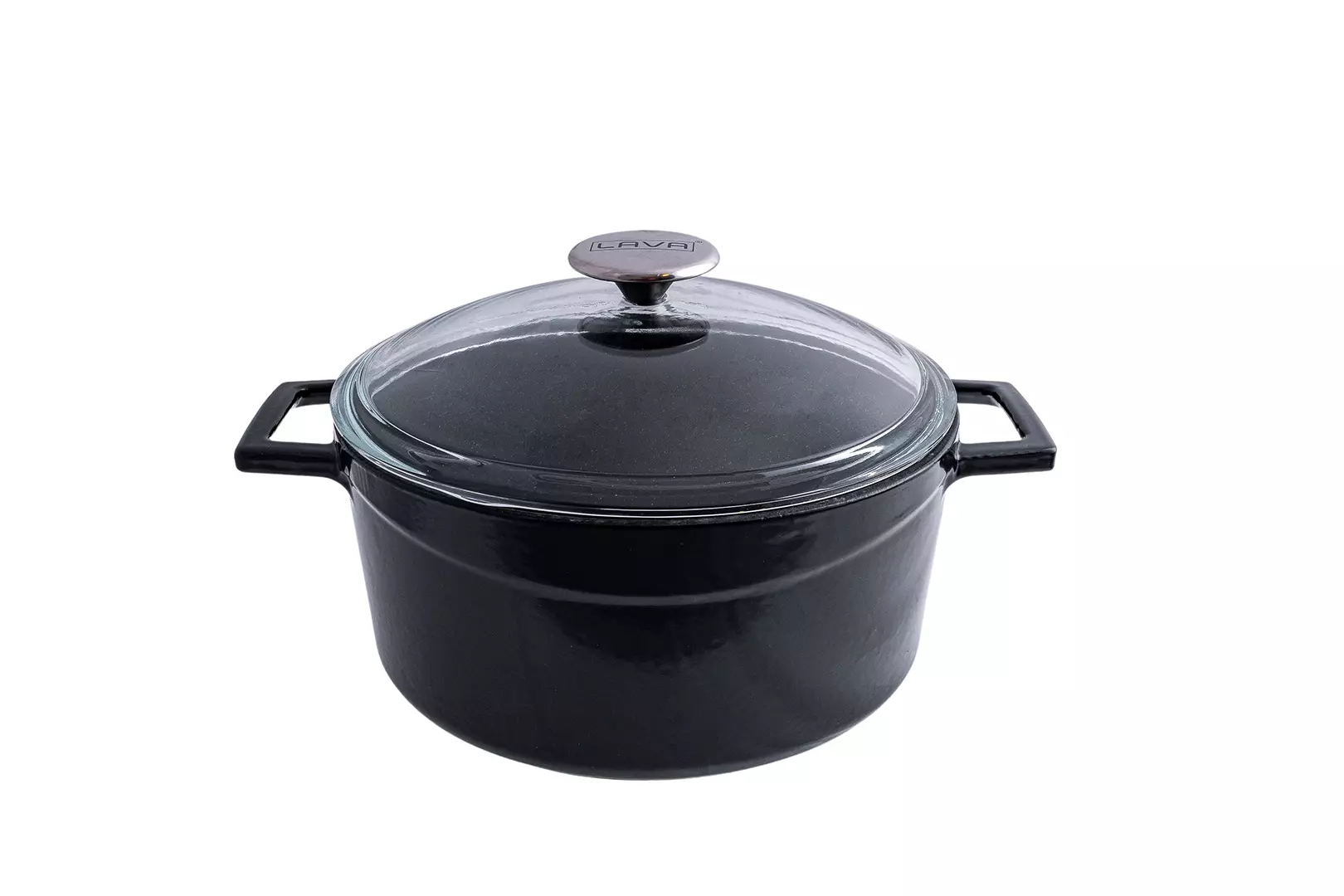 Lava Round Casserole w. Glass Lid 280mm 799428-BK