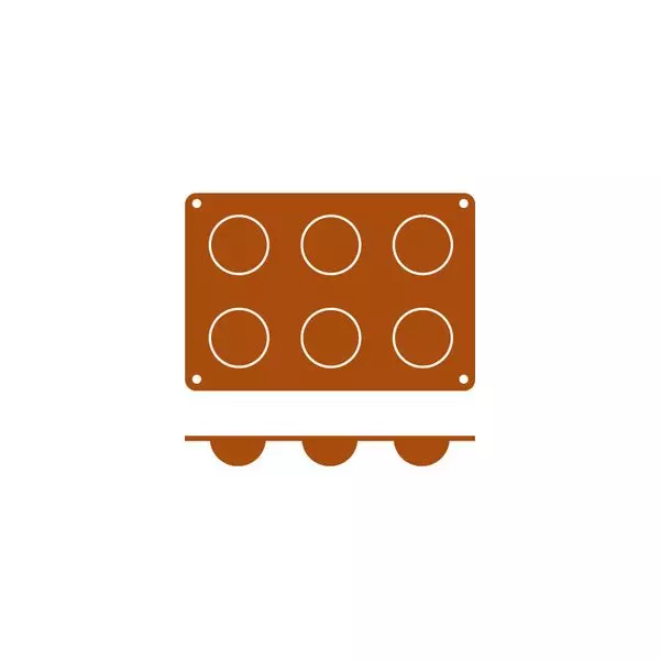 Frenti Silicone Mould - Bola 6 Cup 60ml