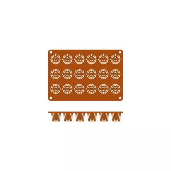 Frenti Silicone Mould - Bordelais 18 Cup 30ml
