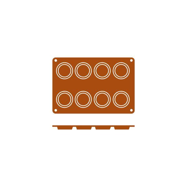 Frenti Silicone Mould - Florentino 8 Cup 35ml