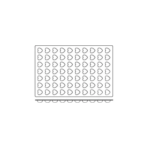 Frenti Silicone Mould - Mini Heart 70 Cup 11ml