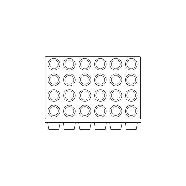 Frenti Silicone Mould - Muffin 24 Cup 122ml