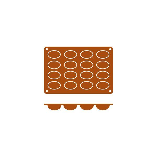 Frenti Silicone Mould - Oval 16 Cup 20ml