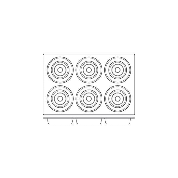 Frenti Silicone Mould - Tart 6 Cup 614ml