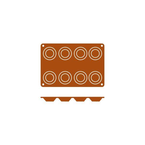 Frenti Silicone Mould - Tartaleta 8 Cup 40ml