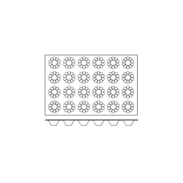 Frenti Silicone Mould - Brioche 24 Cup 84ml