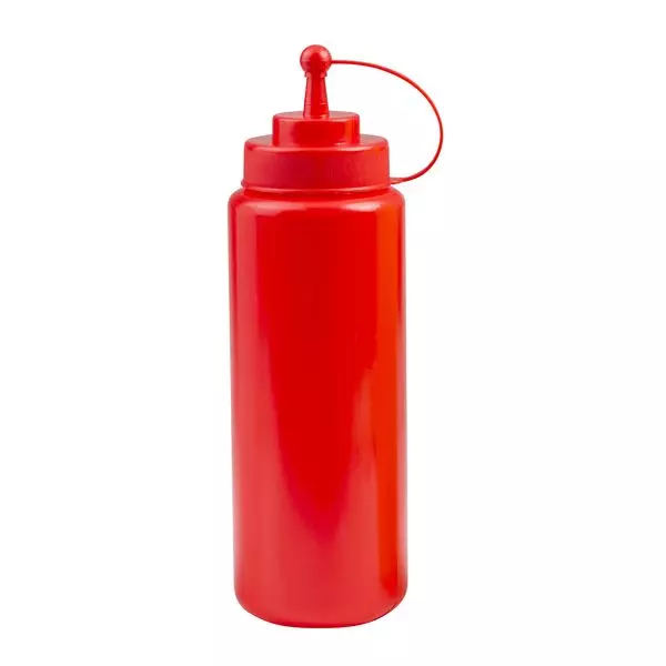 Trenton Squeeze Bottle with Cap 1L Red