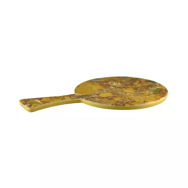 Cheforward Lapis Round Paddle Board 248mm Gold Canyon Jasper Agate