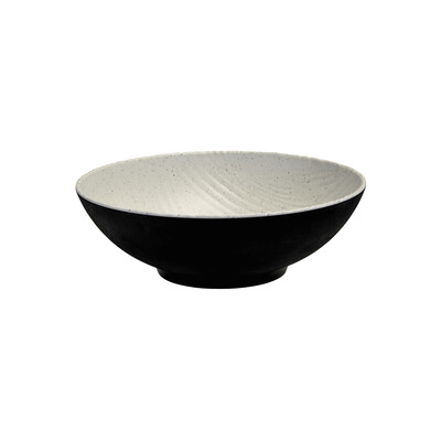 Cheforward Transform Stone Natural/Black Round Bowl 254mm