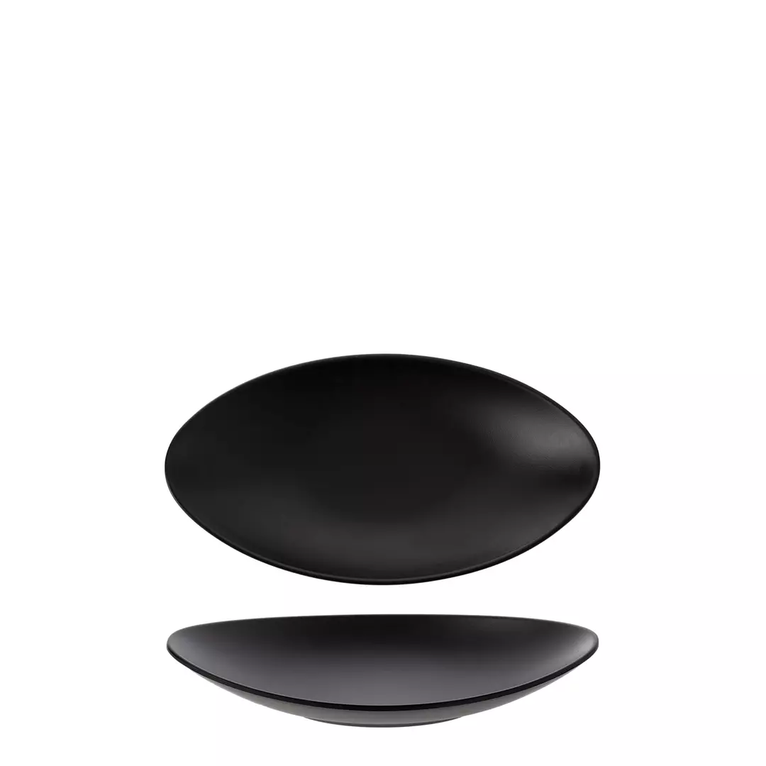COU Matte Black Oval Plate 828783