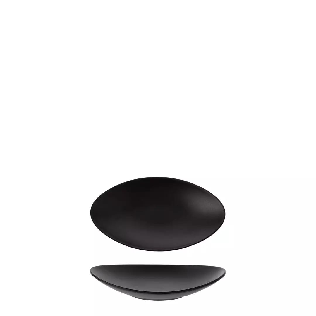 COU Matte Black Oval Plate 828781