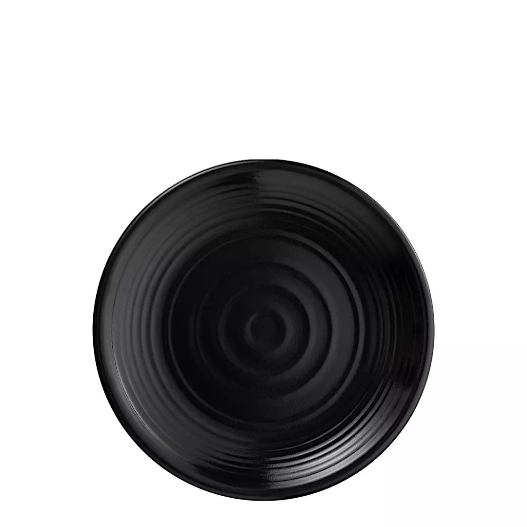 COU Matte Black Round Coupe Plate 280mm