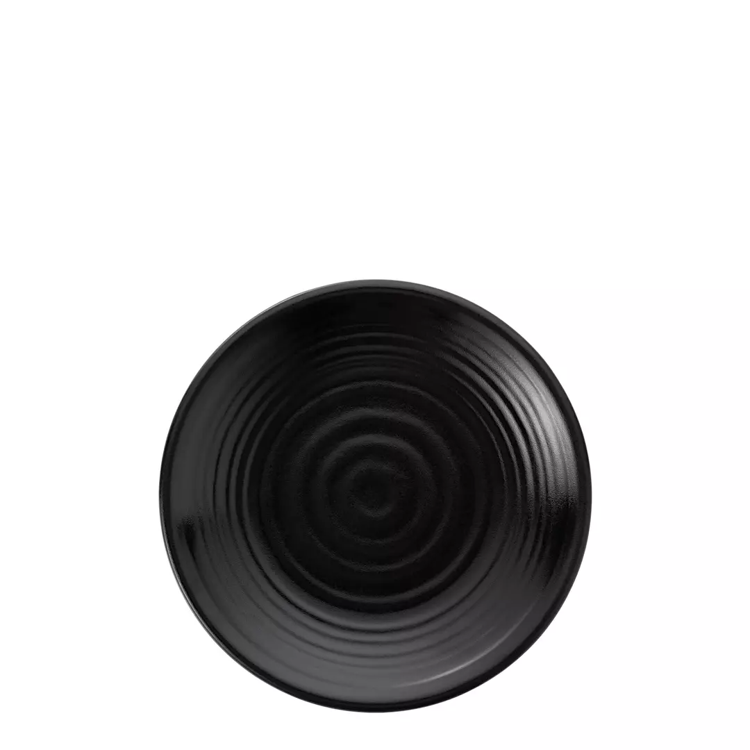 COU Matte Black Round Coupe Plate 250mm