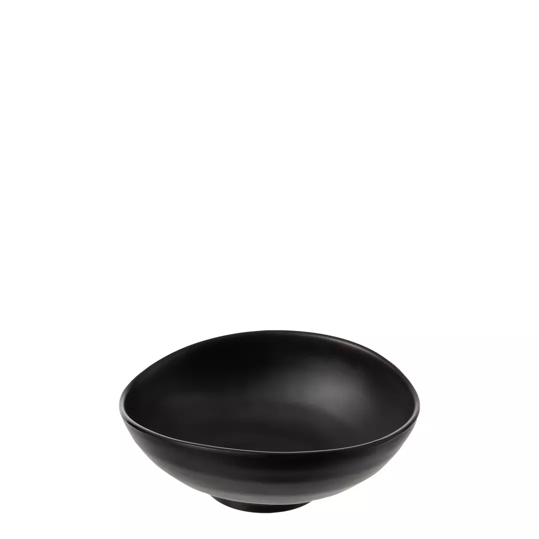 COU Matte Black Oval Bowl