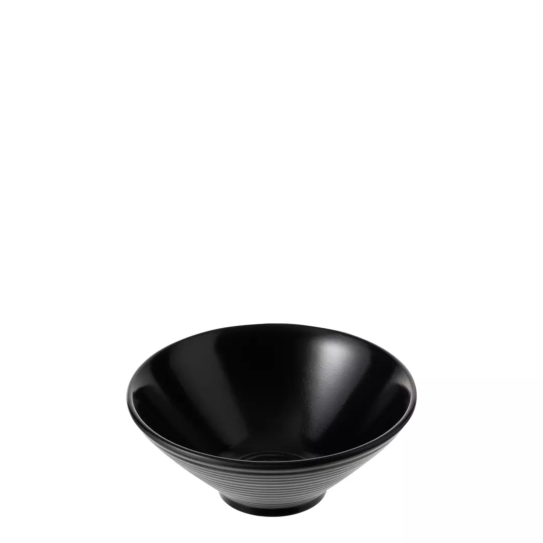 COU Matte Black Round Conical Bowl 230mm