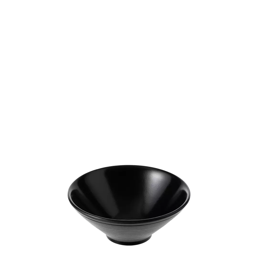 COU Matte Black Round Conical Bowl 950ml