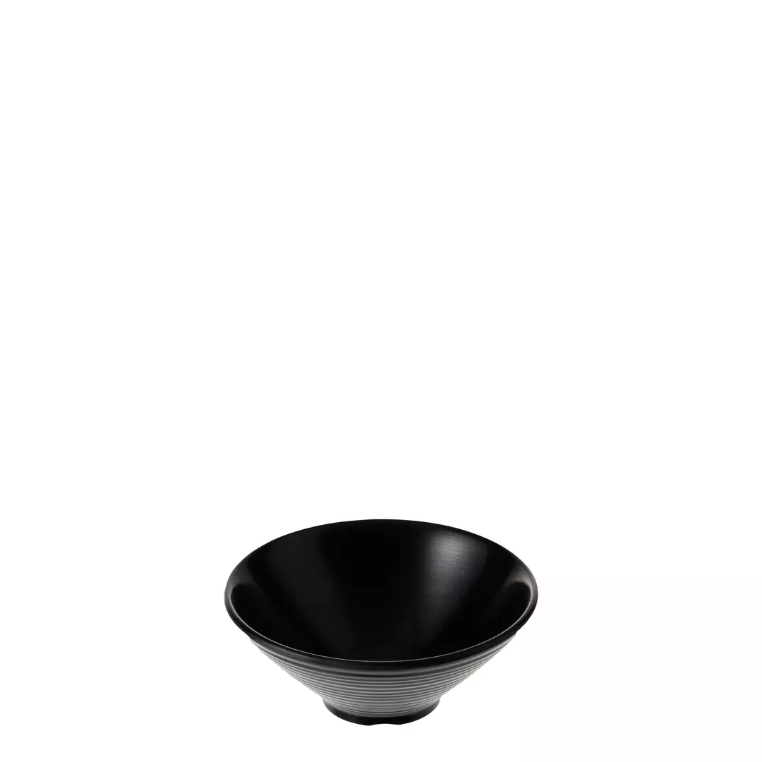 COU Matte Black Round Conical Bowl 650ml