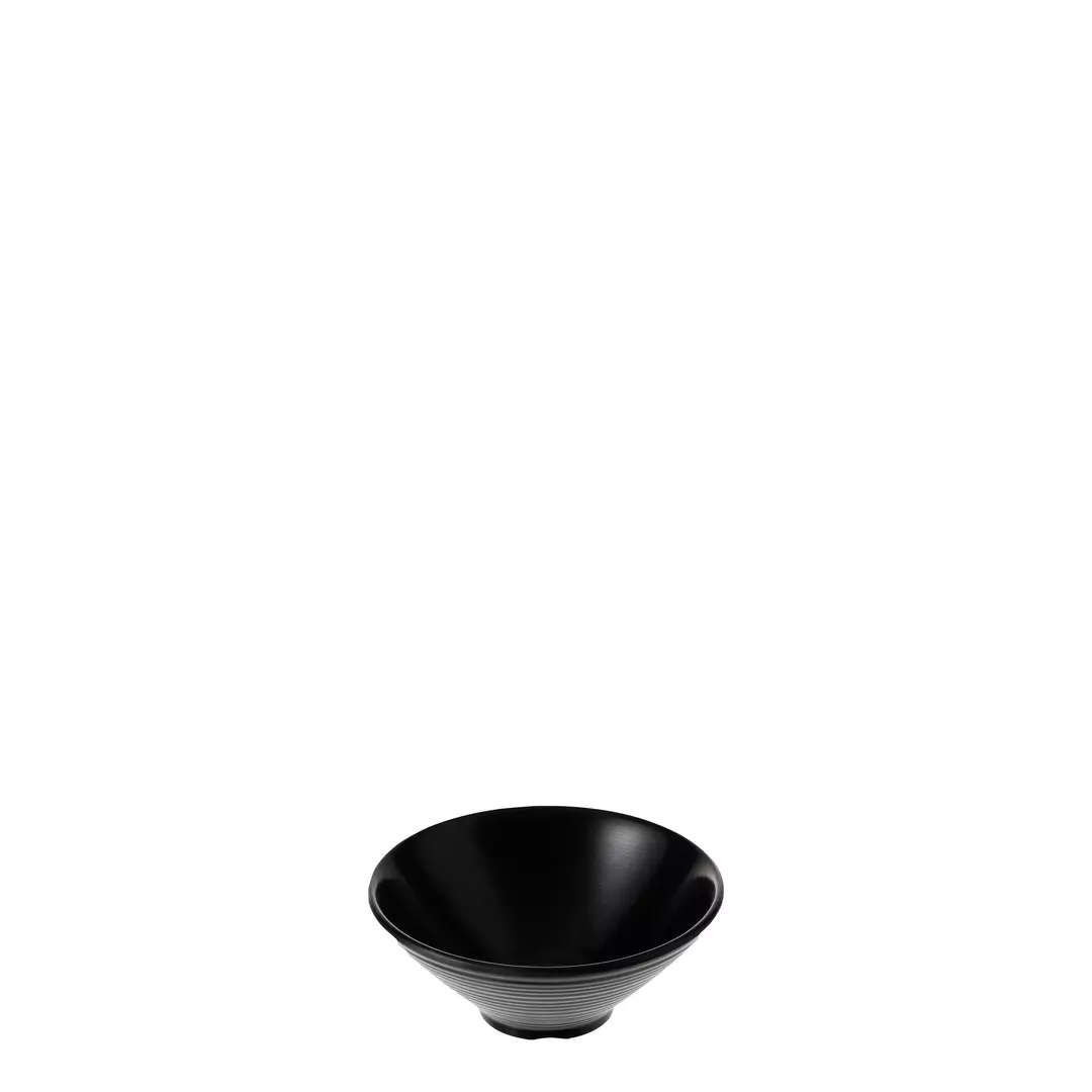 COU Matte Black Round Conical Bowl 350ml