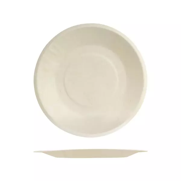 Trenton Bio Wood Round Plate - Wide Rim 220mm