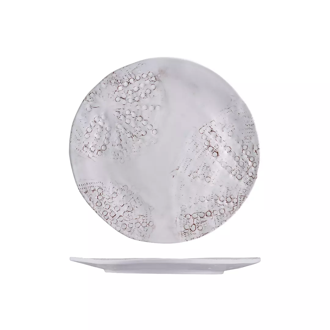 Fortessa Melamine Round Coupe Plate 280mm White
