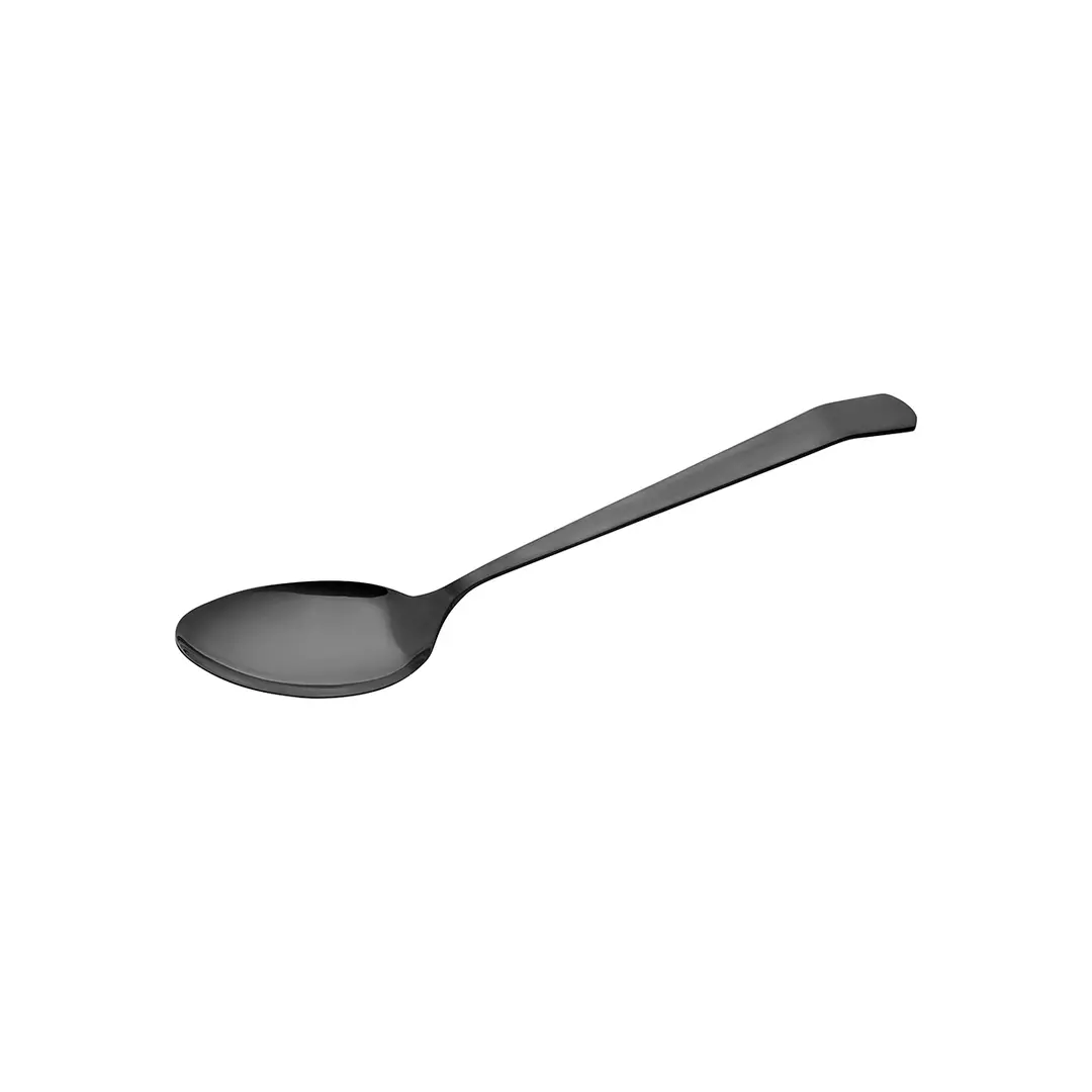 Moda Brooklyn Black PVD Serving Spoon - Solid Black PVD Coated 36560-BK