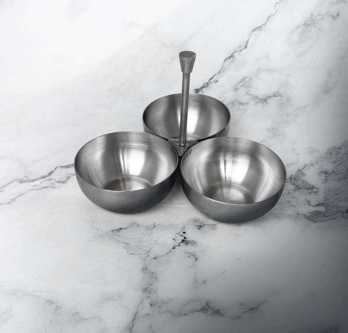 Moda Serving Stainless Steel Condiment Caddy - Trenton International