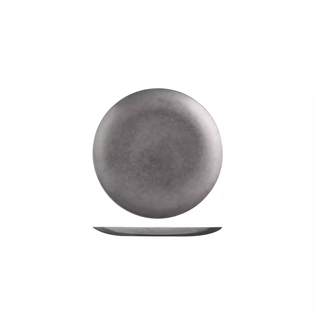 Moda Vintage Stainless Steel Round Coupe Plate 170mm