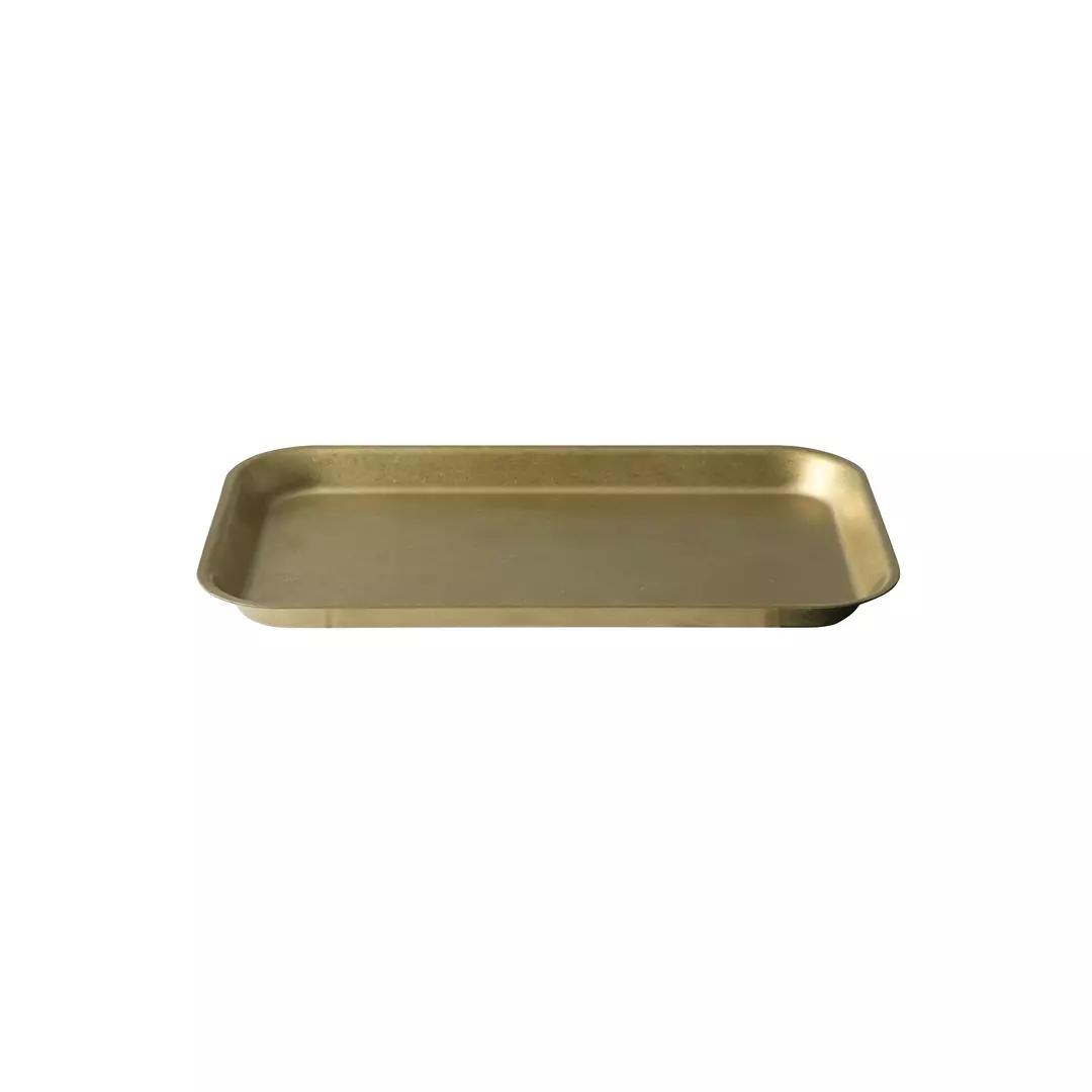 Moda Vintage Gold Rectangular Tray 190x110x12mm