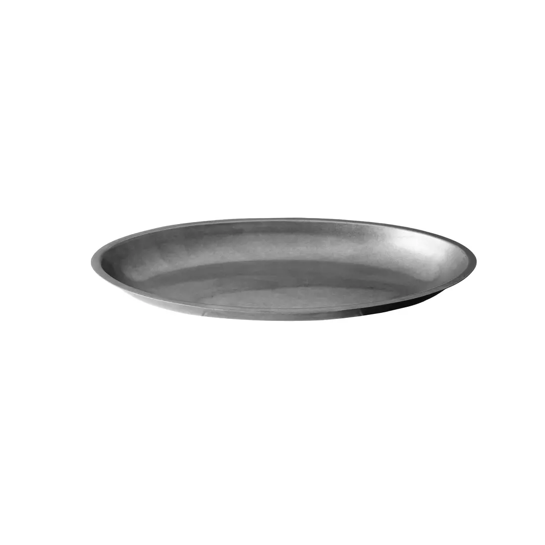 Moda Vintage Stainless Steel Oval Deep Tray 182x300x25mm
