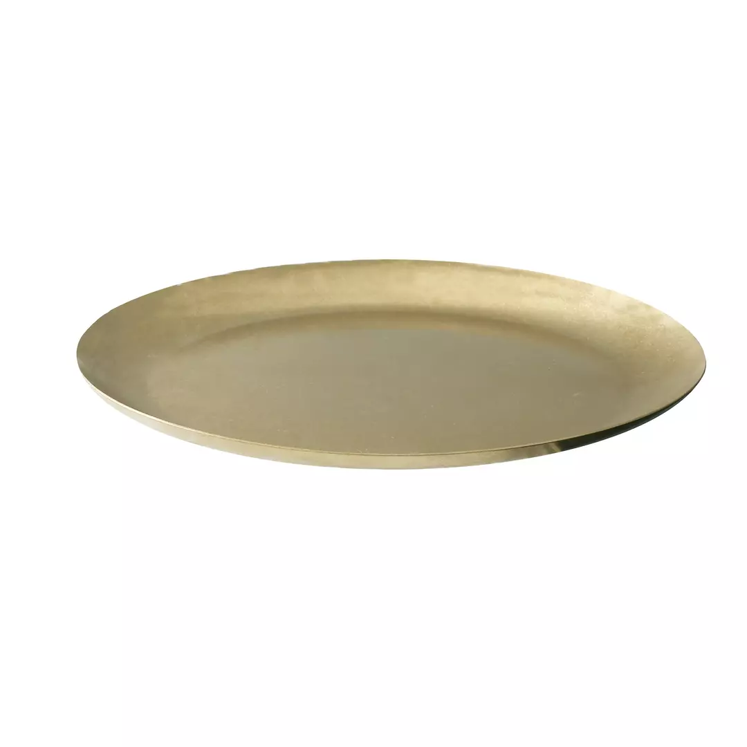 Moda Vintage Gold Oval Plate 120x220x10mm