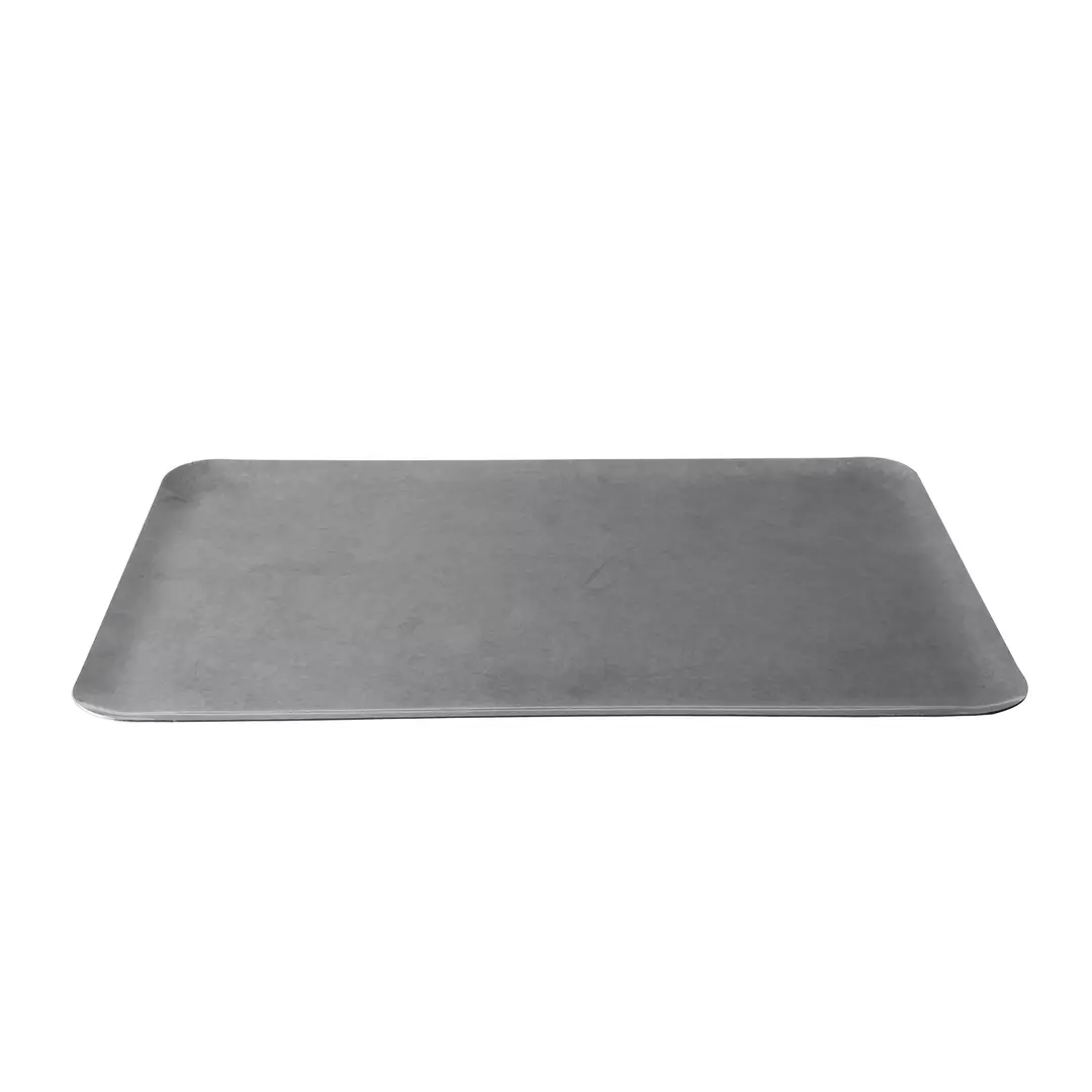 Moda Vintage Stainless Steel Rectangular Flat Tray 300x200x8mm