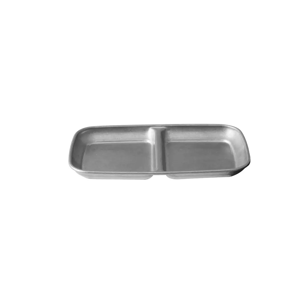 Moda Vintage Stainless Steel Divided Dish 90x156x11mm
