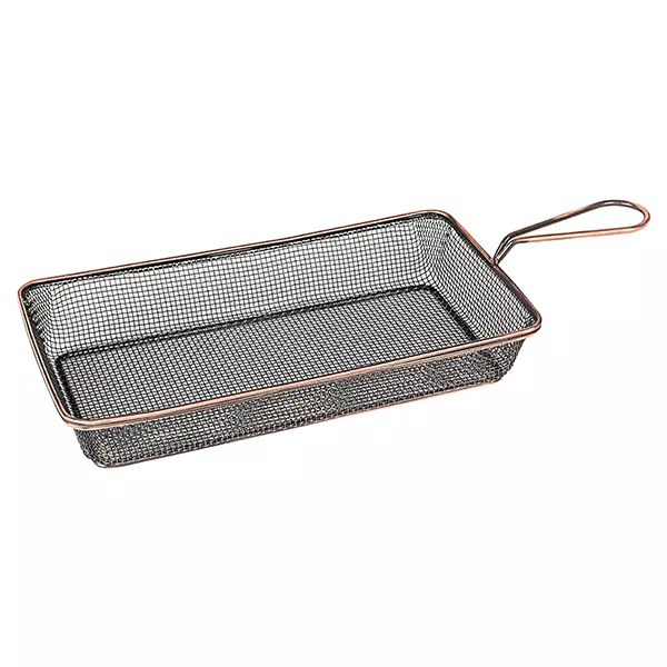 Moda Rectangular Service Basket 160x285x50mm Antique Copper