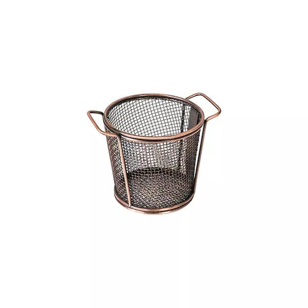 Moda Round Service Basket 90mm Antique Copper 73717-AC