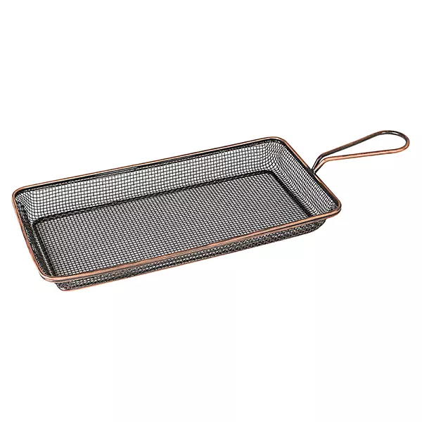 Moda Rectangular Service Basket 160x285x30mm Antique Copper