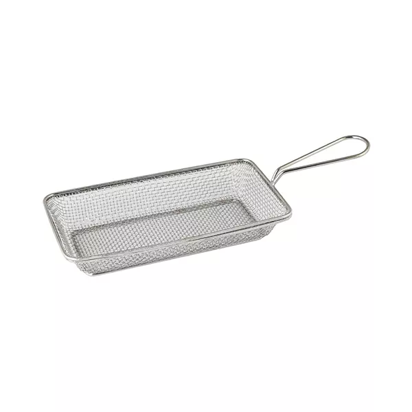 Moda Rectangular Service Basket 120x220x40mm Stainless Steel