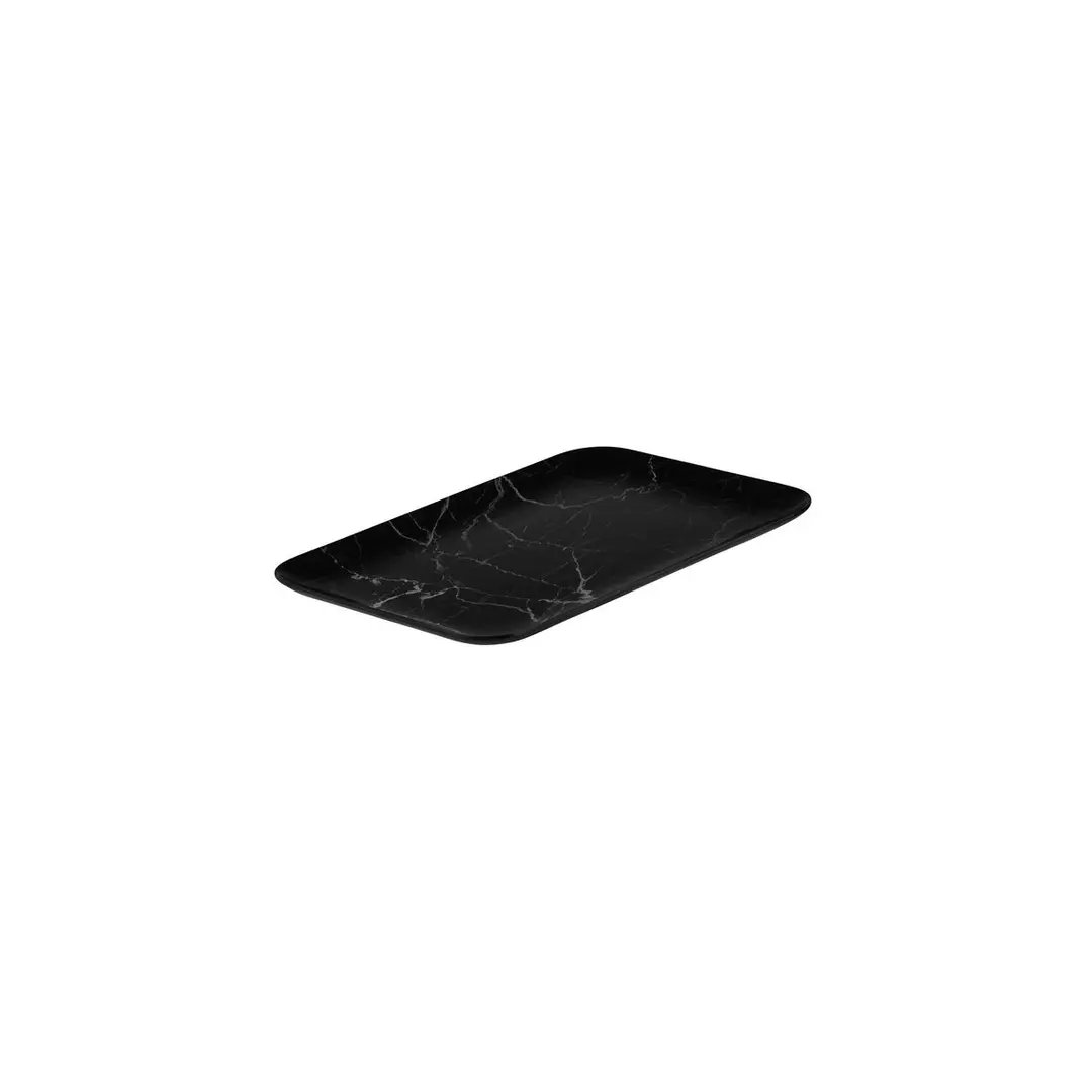 Black Marble Rectangular Coupe Platter (91746-BK)