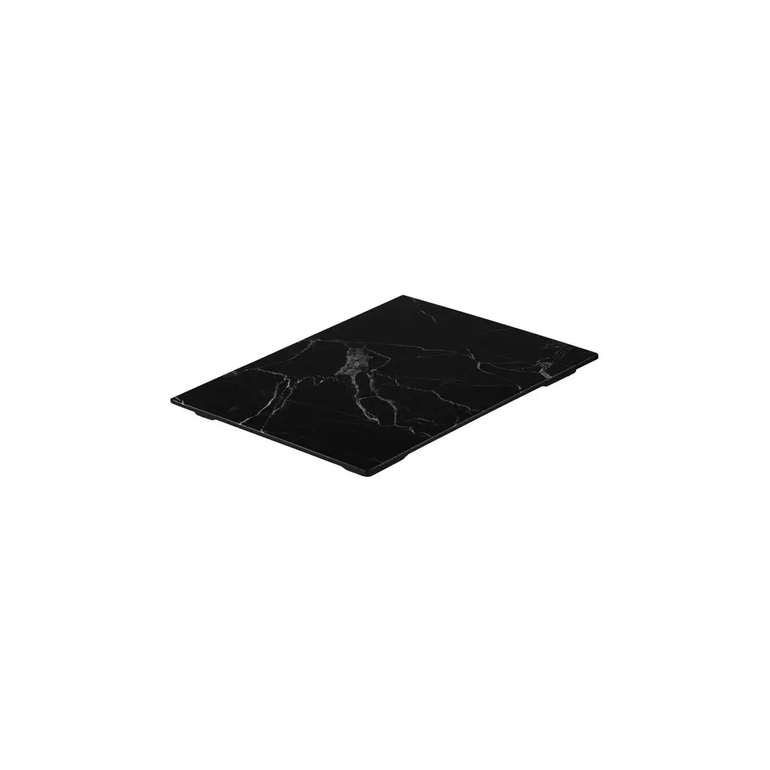 Black Marble Flat Rectangular Platter (91751)