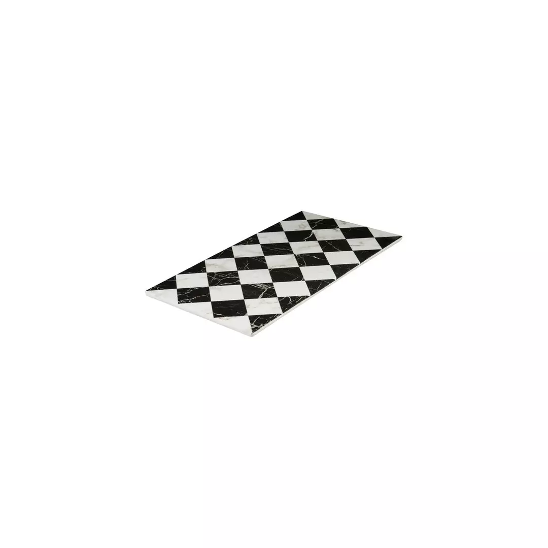 Checkered Flat Rectangular Platter (91760)