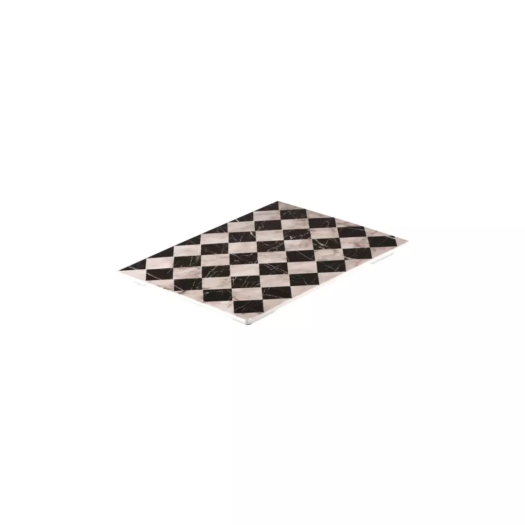 Checkered Flat Rectangular Platter (91761)
