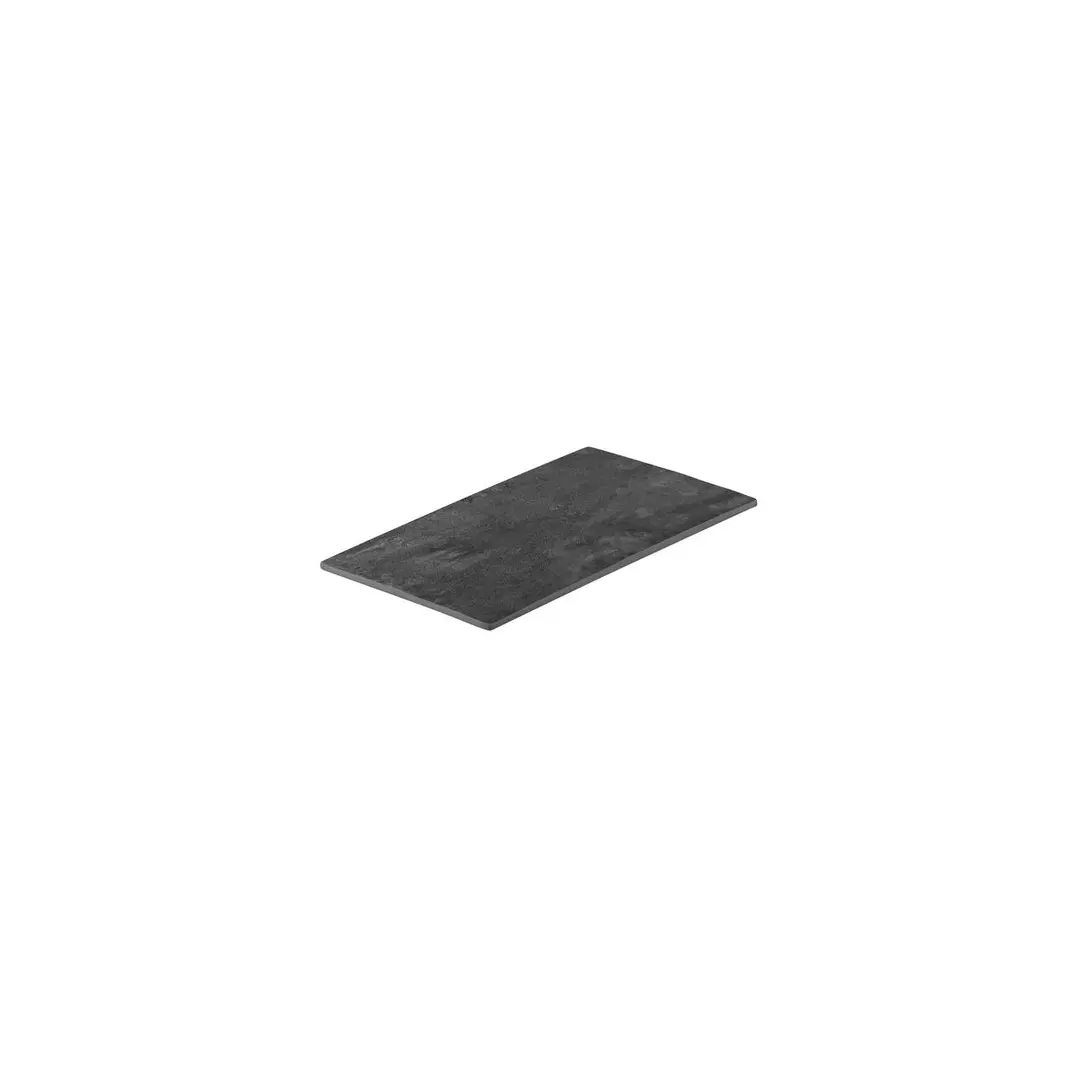 Dark Concrete Flat Rectangular Platter (91850)