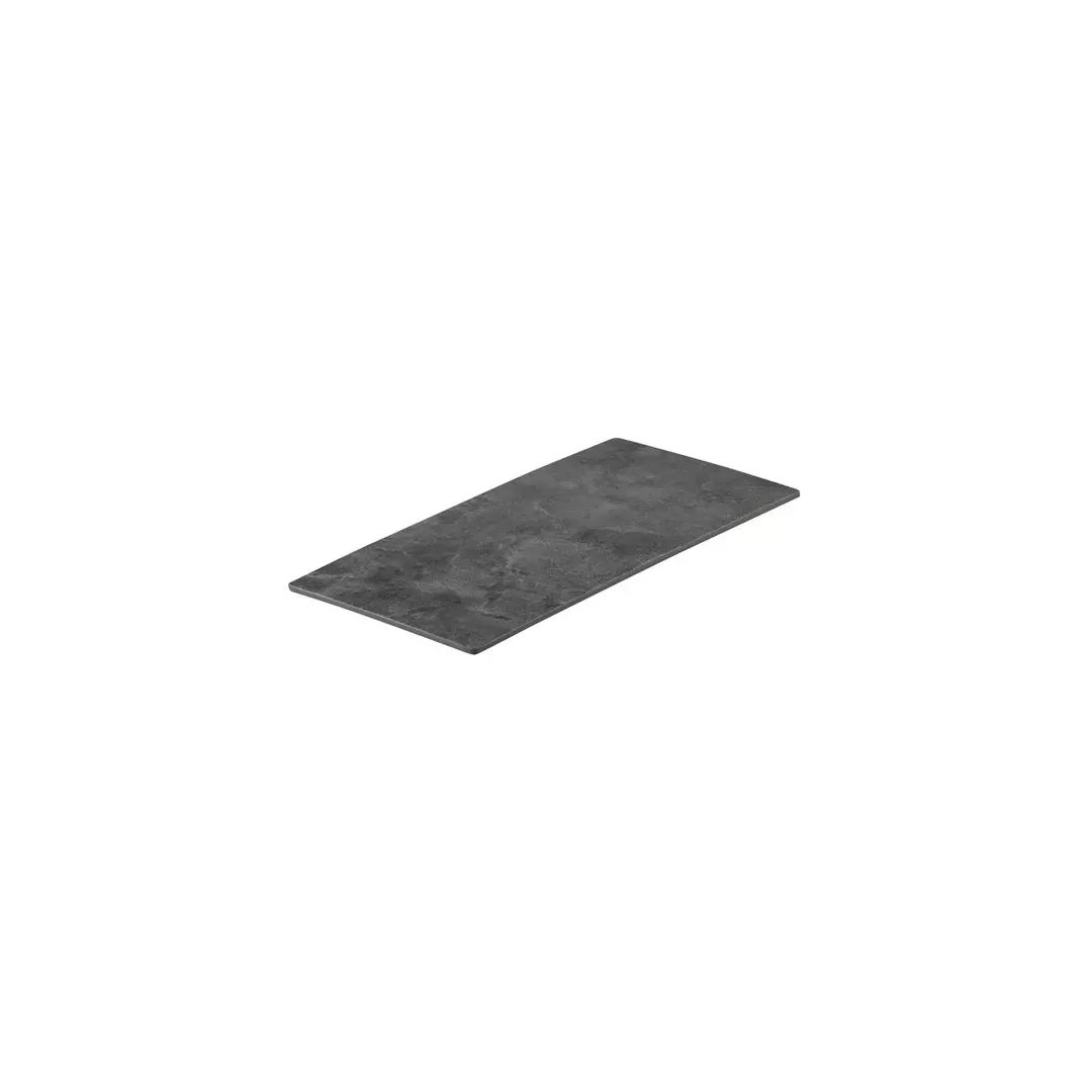 Dark Concrete Flat Rectangular Platter (91851)