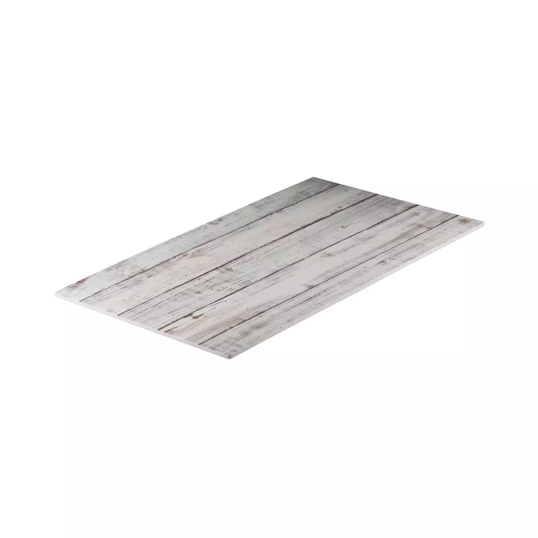 Whitewash Flat Rectangular Platter (91873)