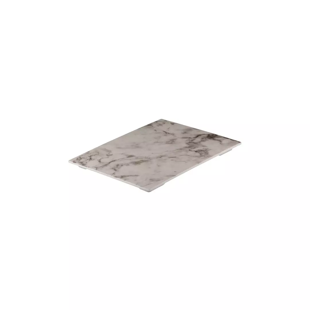 White Marble Rectangular Platter (91771)