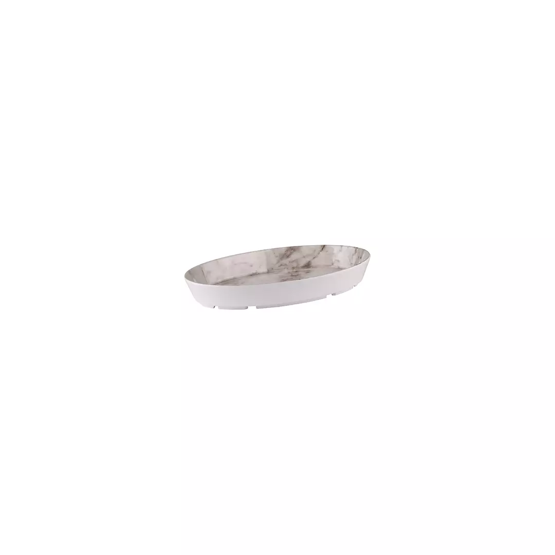 White Marble Oval Dish (91702-C)