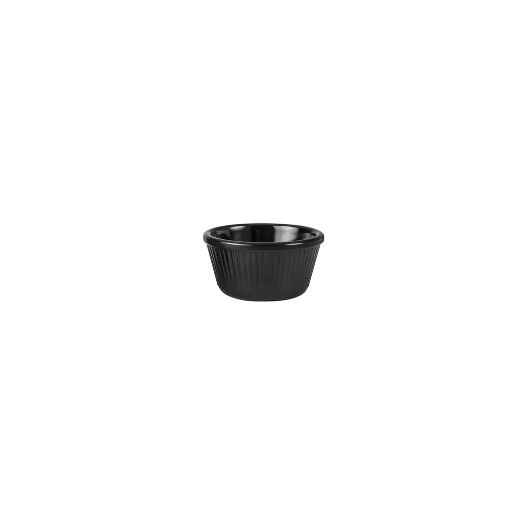 Trenton Ramekin - Fluted 120ml Black