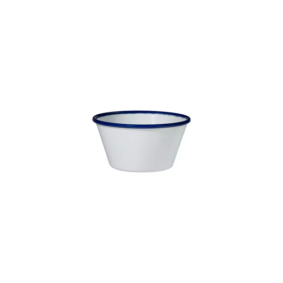 Trenton Evoke Round Bowl 475ml White with Blue Rim