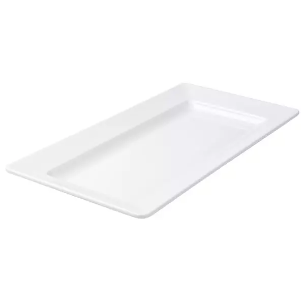 Trenton Rectangular Platter Wide Rim White 91328-W