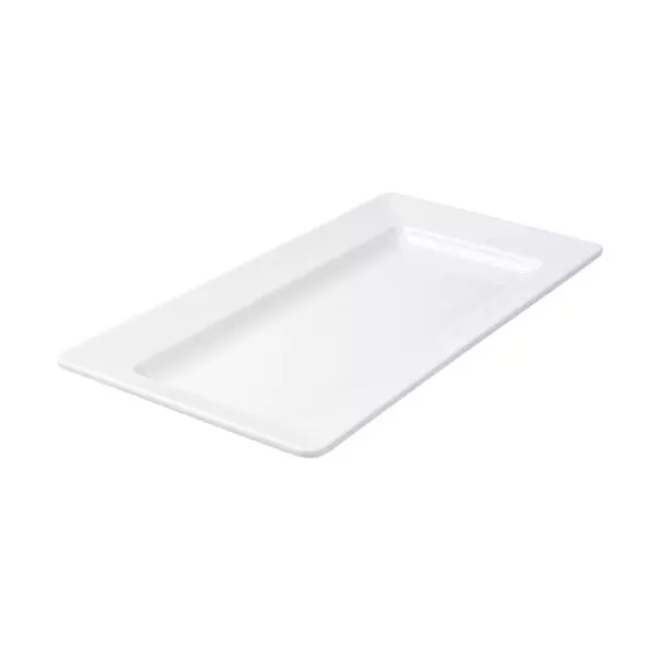 Trenton Rectangular Platter Wide Rim White 91320-W