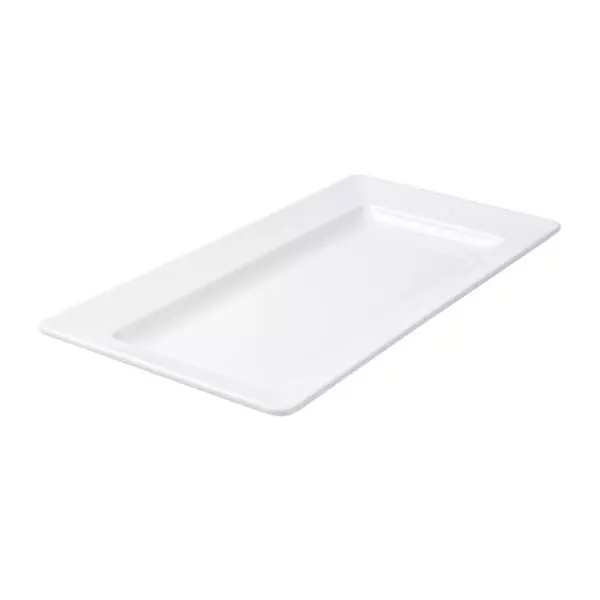 Trenton Rectangular Platter Wide Rim White 91322-W